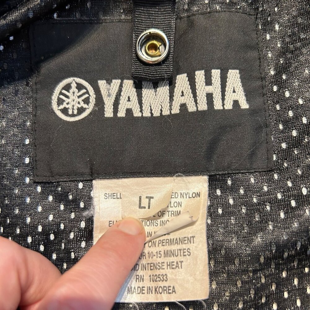 VTG Yamaha Racing Team FXR Jacket Silver Black Made in Korea Size LT Motorsport - Picture 10 of 16